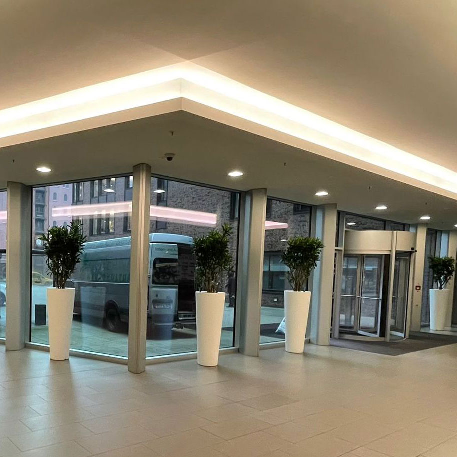 Begrünter Foyer